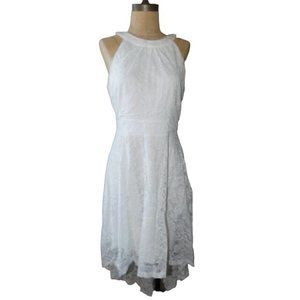 Elegant White Sleeveless Dress gladiator style. GORGEOUS!!! Lg